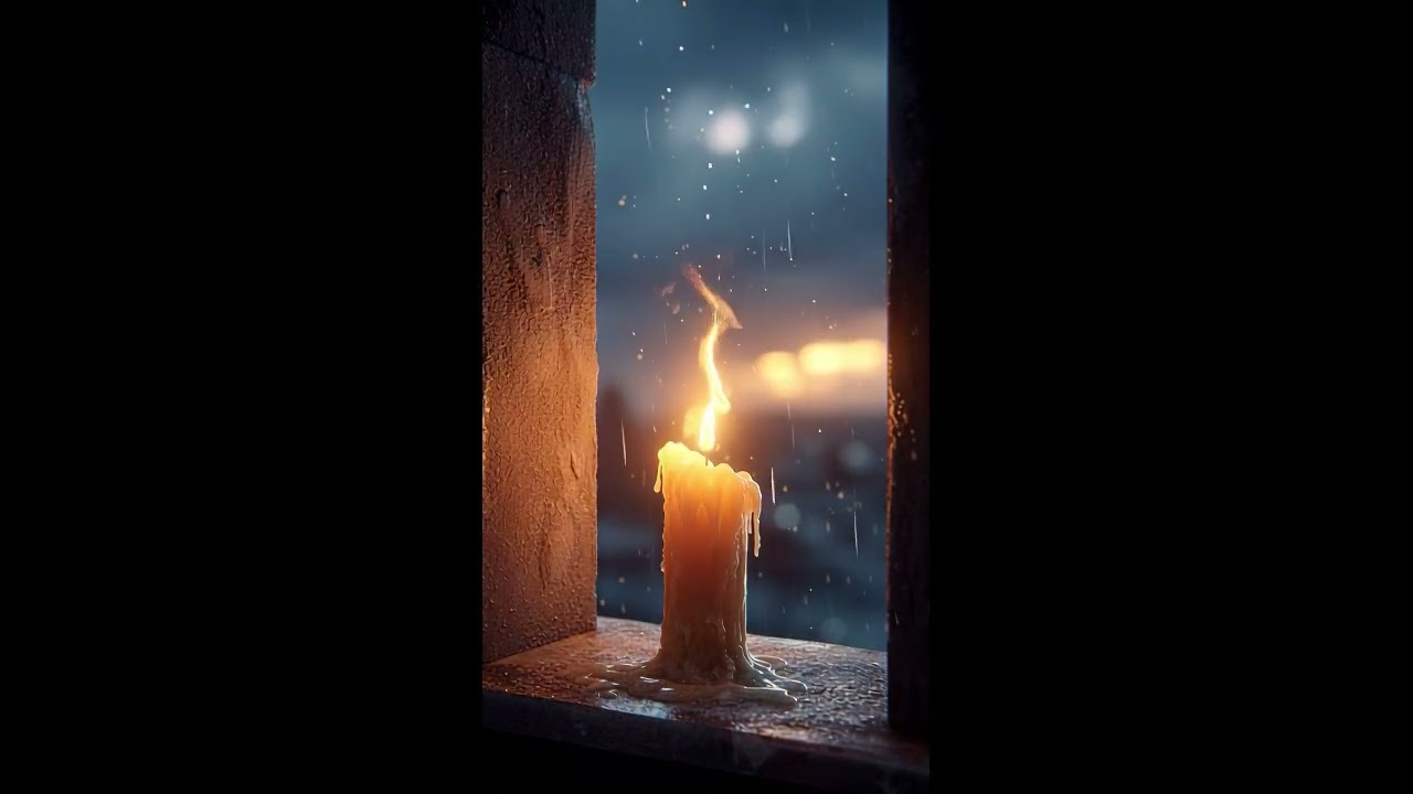 Cozy Rain Ultra Relaxing - Soft Candlelight Asmr