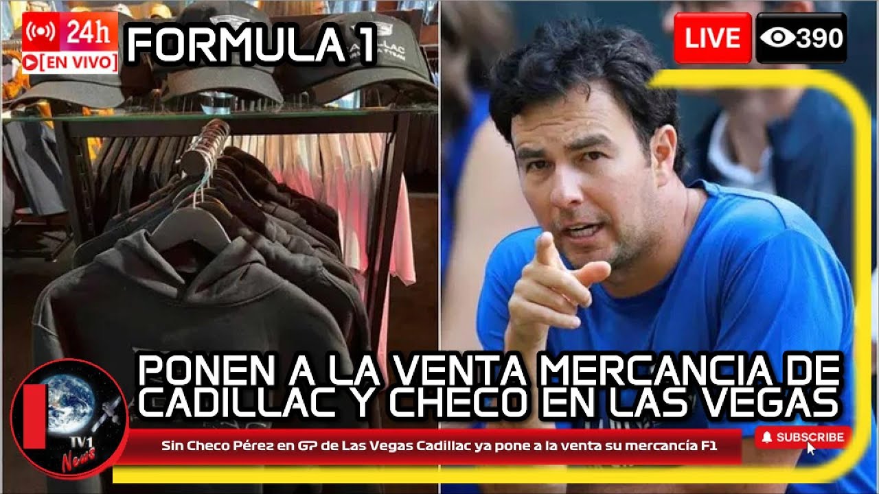 Without Sergio P&eacute;rez at the Las Vegas GP, Cadillac is already putting its F1 merchandise on sale.