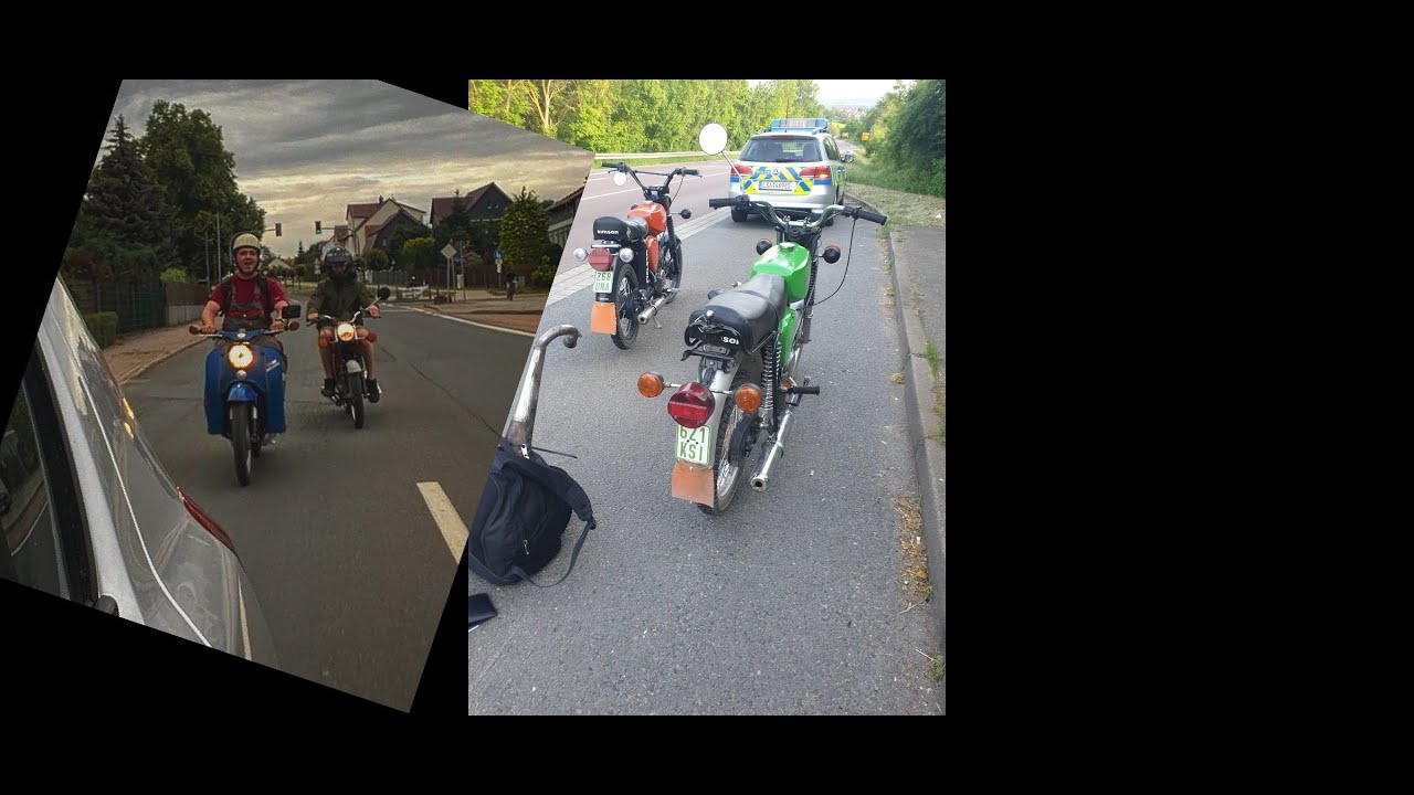 Simson Schwalbe(a) KR51 - 1967  - Fahrvideo und kleine Panne, RAW