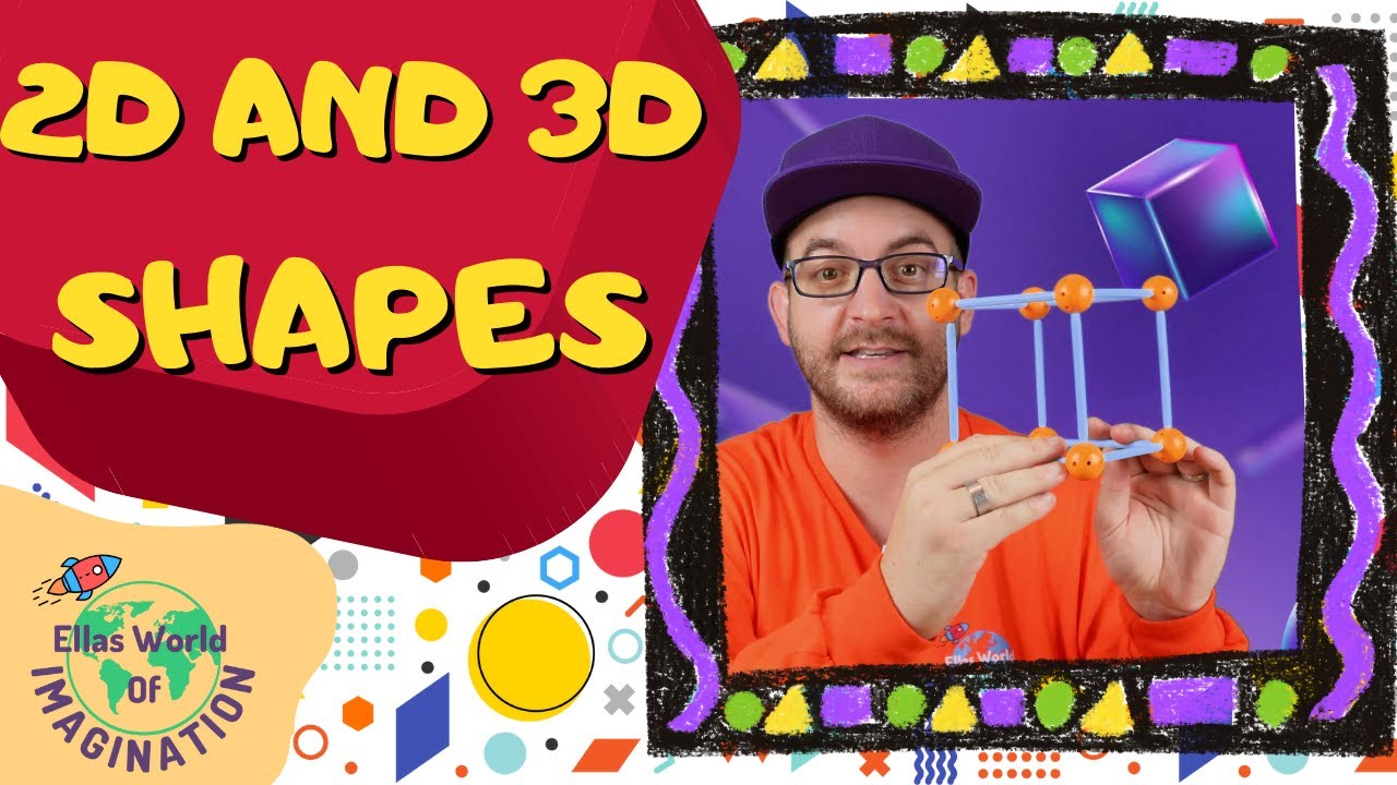 🔍 Exploring 2D vs 3D Shapes | Fun Geometry Lesson | Learn About the Extra DIMENSION!