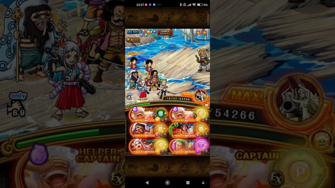 OPTC Grand Voyage Baratje Mihawk lvl 2 dual G5 Luffy easy #optc #gear5luffy #grandvoyage