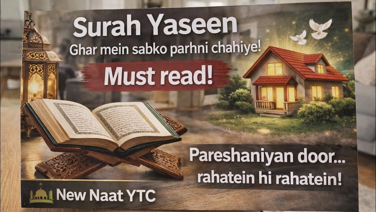 Surah Yaseen ki tilawat Morning Tilawat | Ghar Mein Barkat Ke Liye Zarur Sune | New Naat YTC