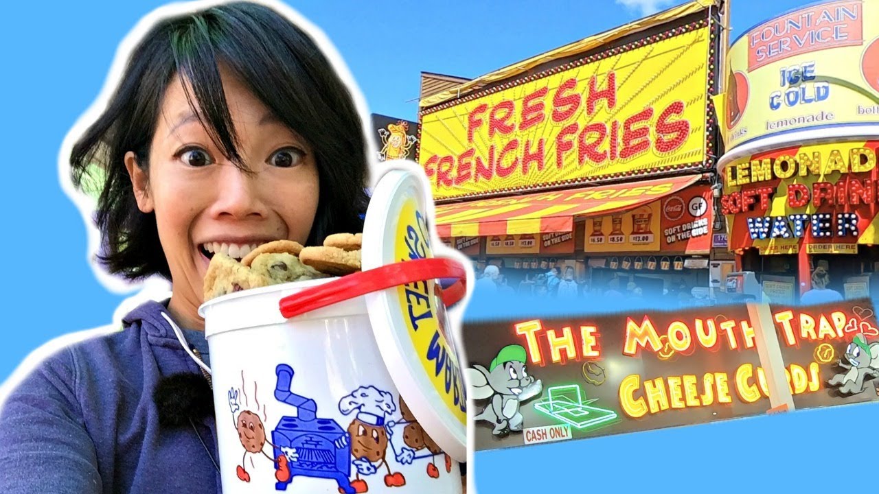 Emmy Eats: MINNESOTA STATE FAIR - fried cheese curds, BUCKET of hot cookies, Pronto Pup, a foot-long