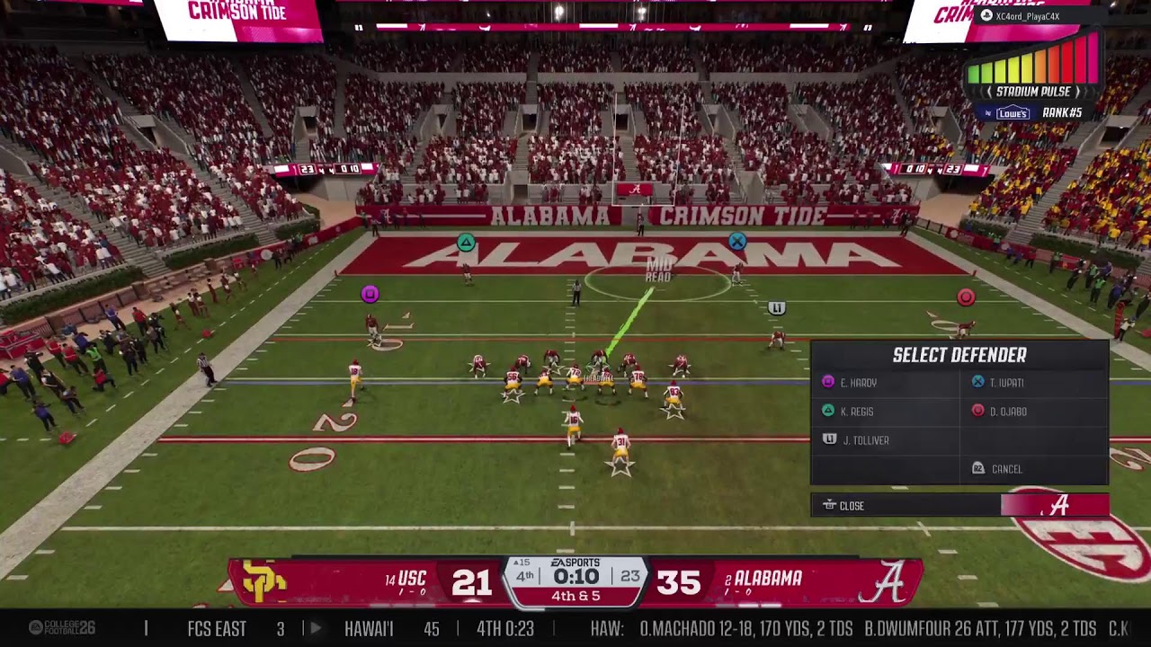 B-Bowl Dynasty: (3) Alabama  vs (14) USC