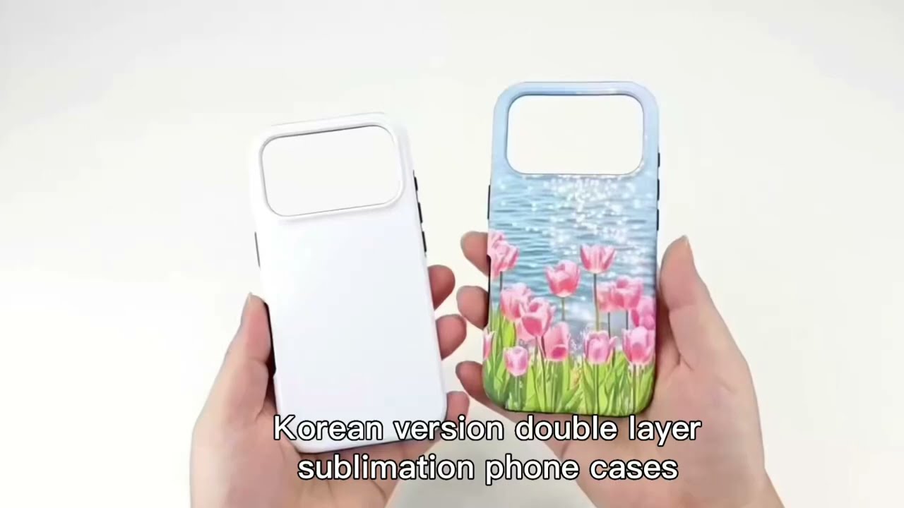 Korean version double layer sublimation phone cases 