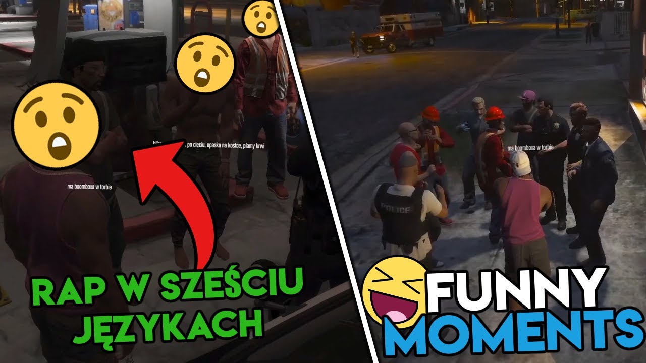 RAP W SZEŚCIU JĘZYKACH |😂 GTARP 😂| Funny Moments