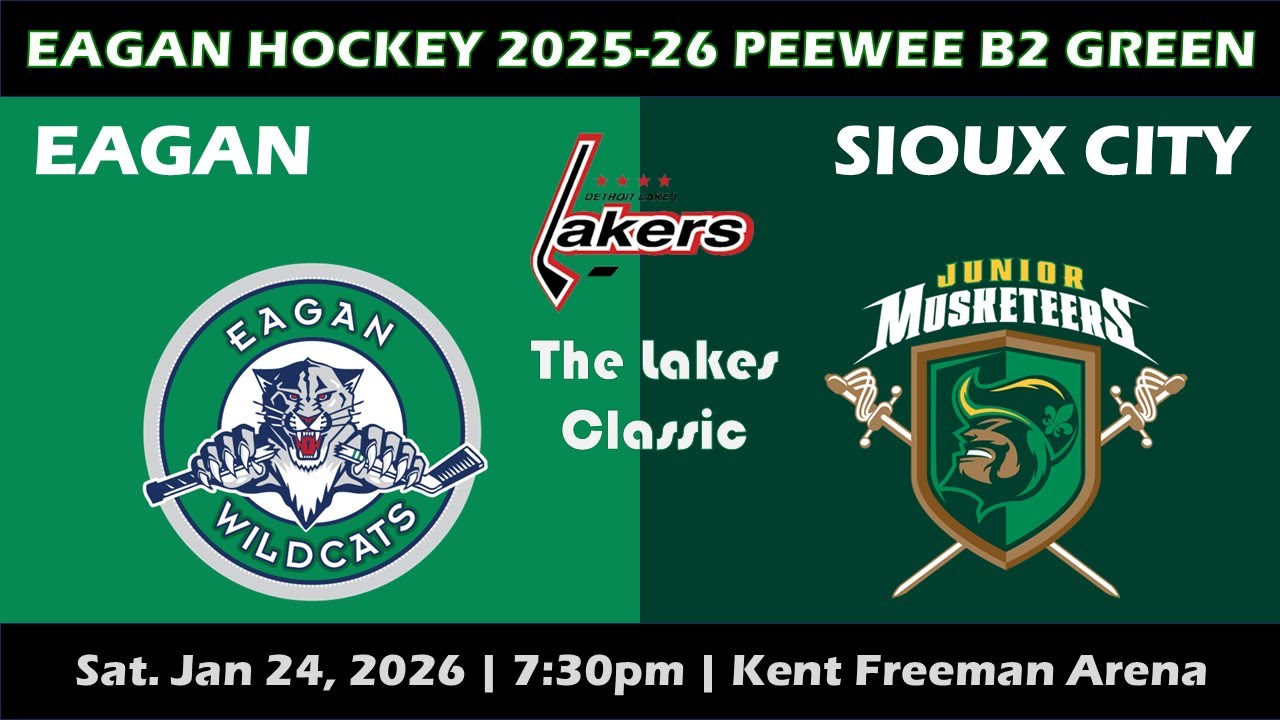 2026-01-24 Detroit Lakes Classic Tournament Eagan PWB2 Green vs. Sioux City