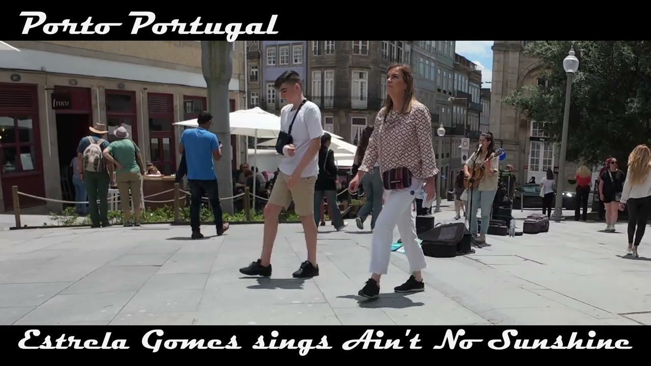 Estrela Gomes sings Ain't No Sunshine Porto Portugal