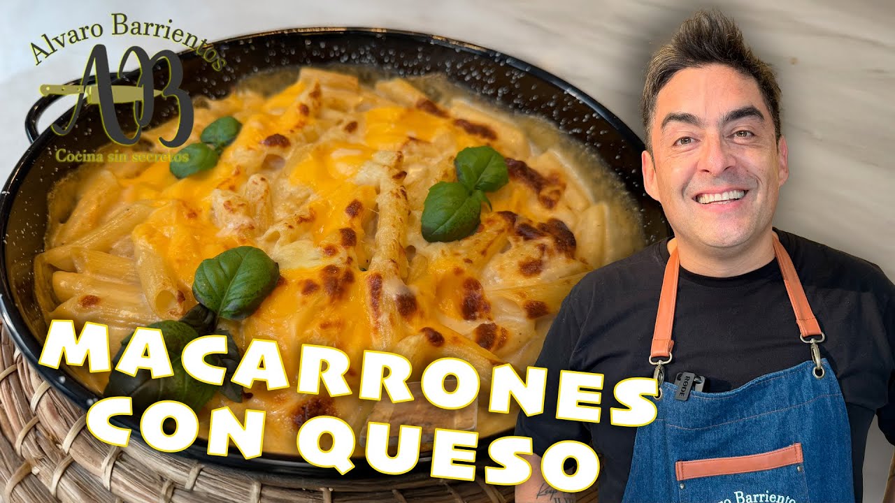 MACARRONES CON SALSA DE QUESO CHEDDAR. El plato favorito de mis hijos.