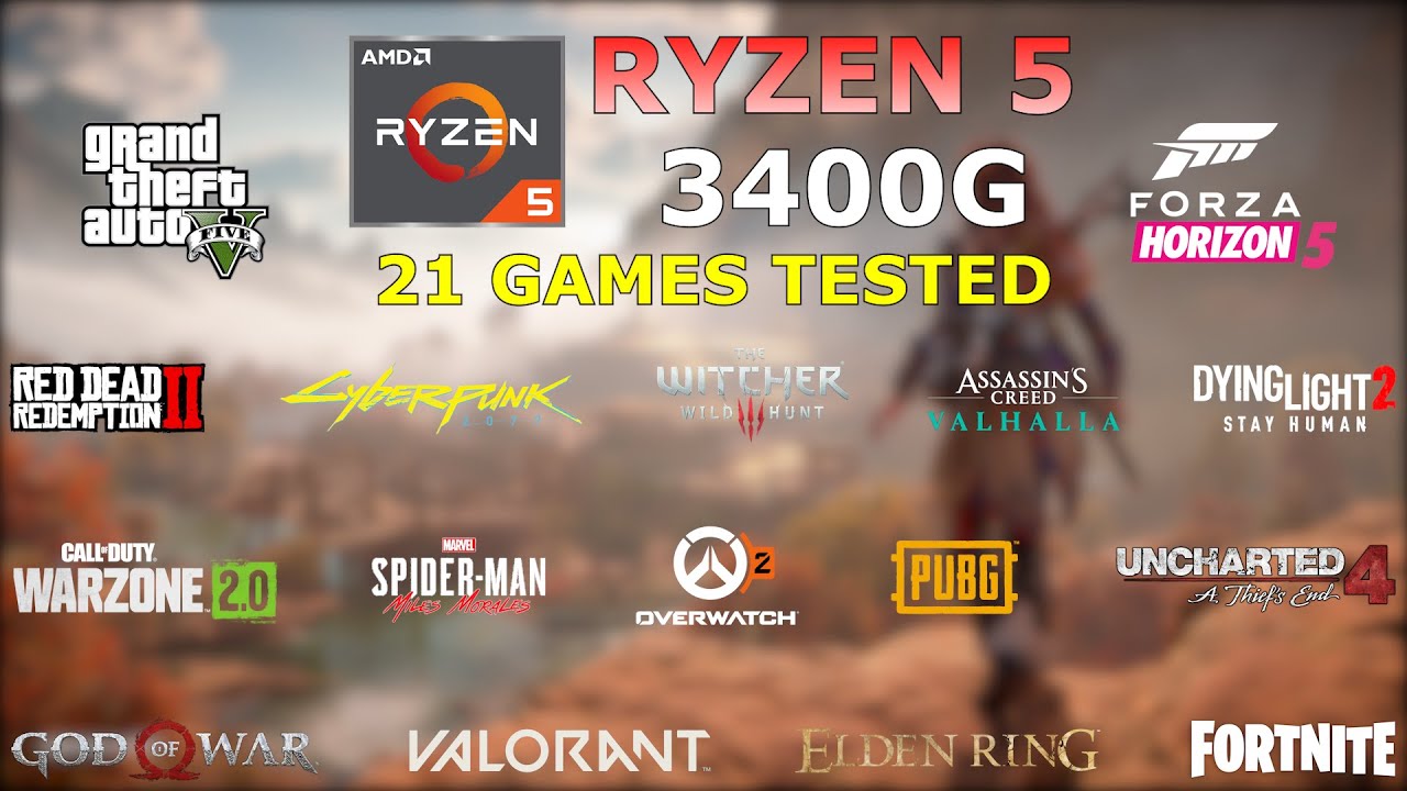 Ryzen 5 3400G (Vega 11) in late 2022 - 21 Games Tested