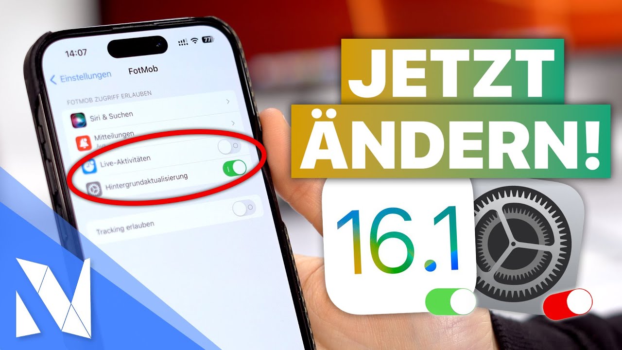 iPhone Einstellungen mit iOS 16.1 , die du SOFORT &auml;ndern solltest! | Nils-Hendrik Welk