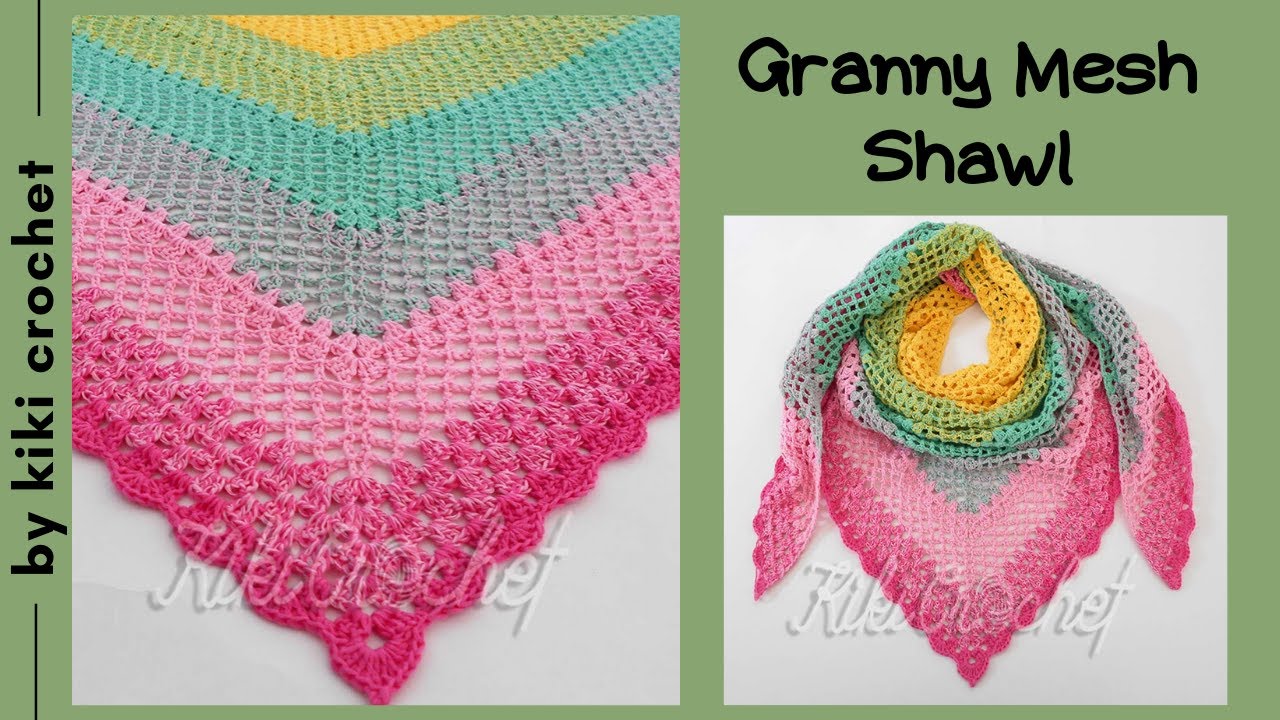 Crochet the Granny Mesh Shawl