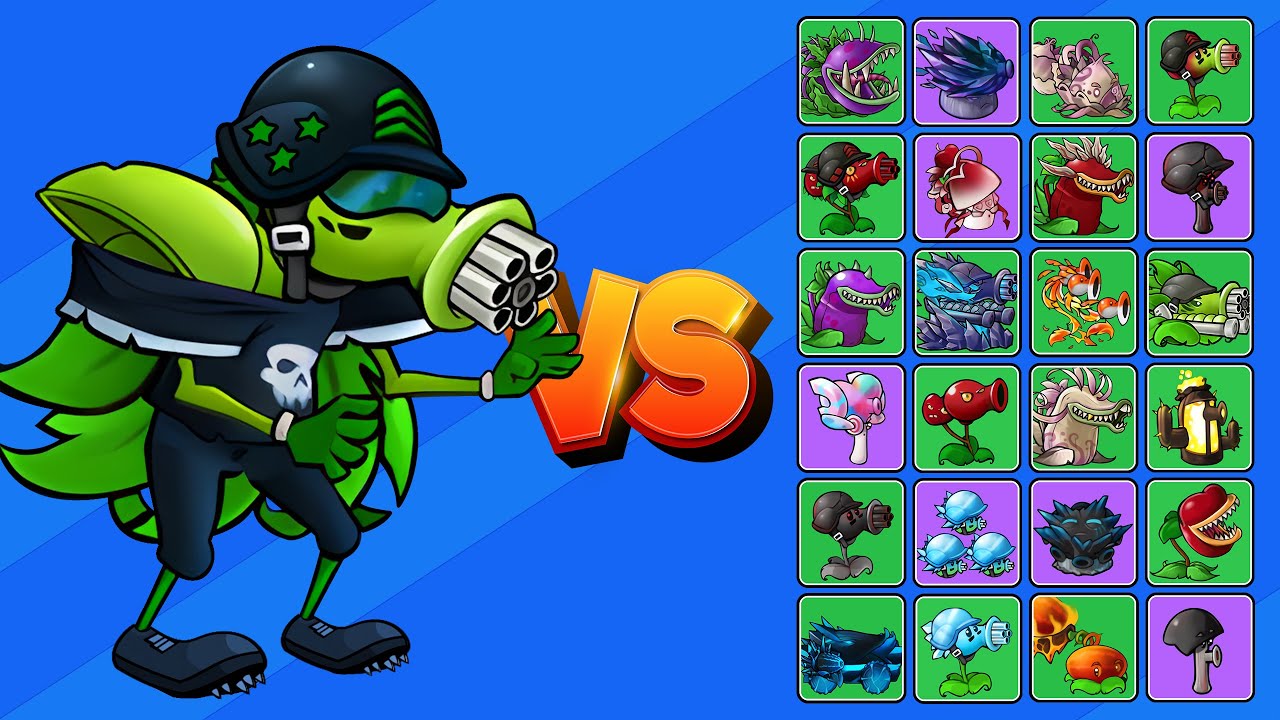 ZOMBI GUISANTRALLADOR ALL STAR vs TODAS LAS PLANTAS FUSIONADAS | PvZ Fusion