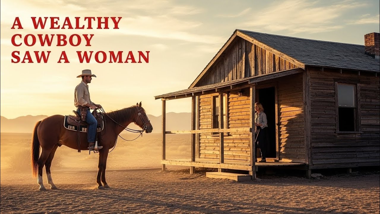Wealthy Cowboy Saw A Woman Living In An Old Cabin — What He Did That Day Will Amaze You #Humanity