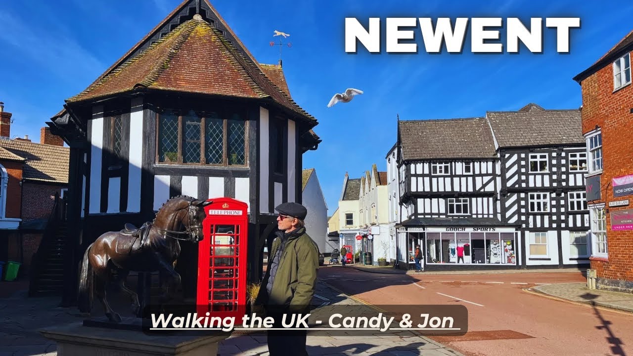 Newent Walking Tour 4K 🇬🇧- Market House, Historic High Street & Peaceful Canal Walk
