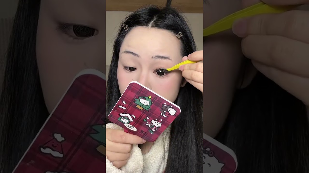 Here comes the daily makeup tutorial for super cute and photogenic square faces#Learn make
