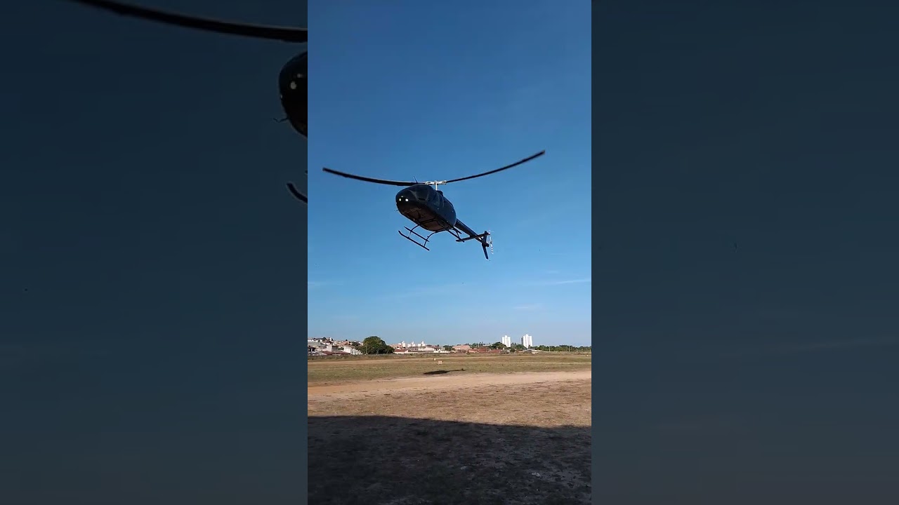 Decolagem do aeroclube de Sergipe.  Bell 505 PS-BRL 31/01/2026