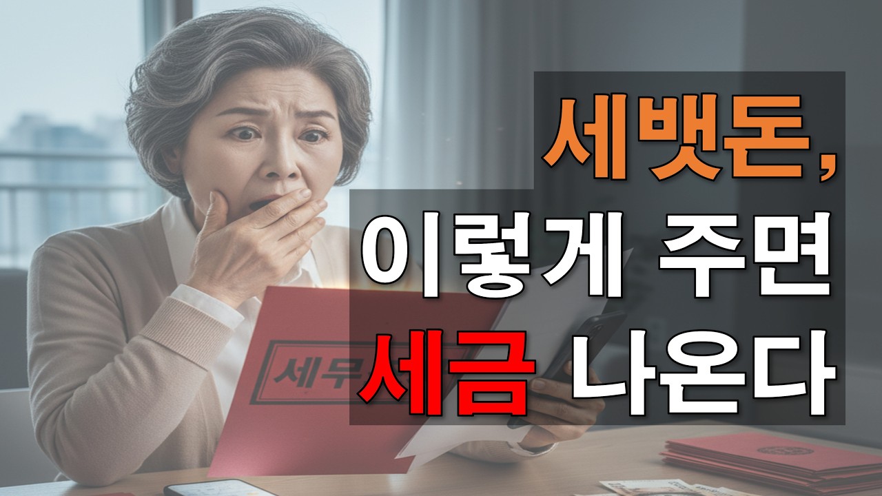 손주 세뱃돈 이렇게 주면 세무조사 나옵니다
