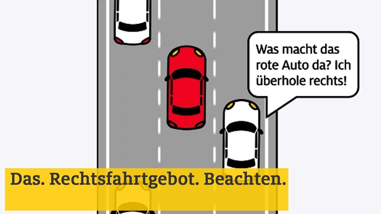 Wie funktioniert das Rechtsfahrgebot I ADAC 2018
