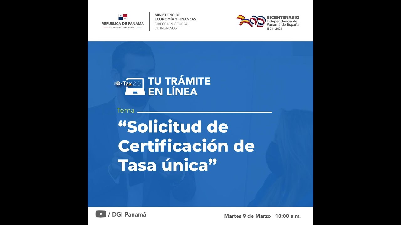 Tu Trámite en Línea: Solicitud de Certificación de Tasa Única