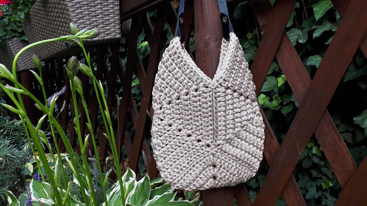 Dotti Hexa táska Shiny fonalból 1.rész