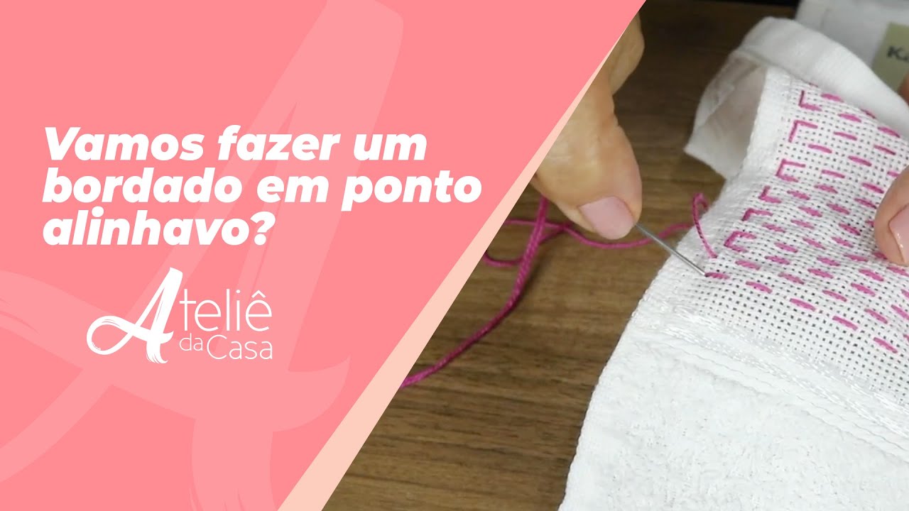 Vamos fazer um bordado em ponto alinhavo?