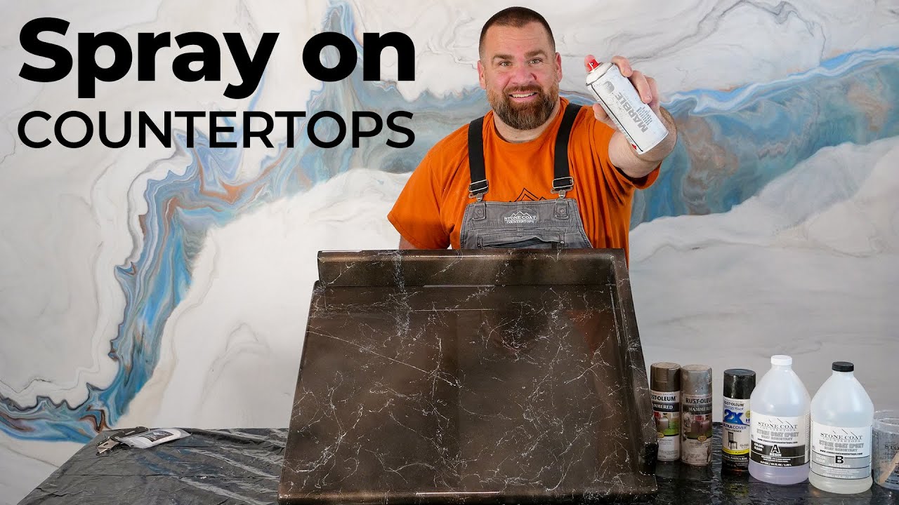 How to Epoxy Countertops with Backsplash and no Demolition