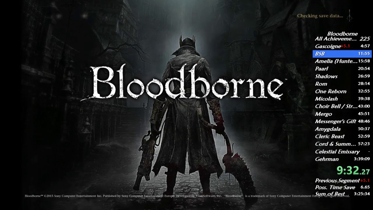 Bloodborne - All Achievements Speedrun - 03:13:12 IGT