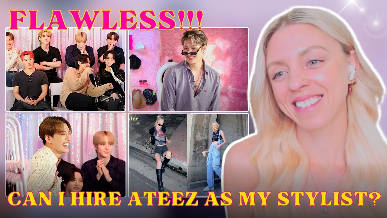K-Pop группа стильно одевала меня неделю при участии ATEEZ - РЕАКЦИЯ!!!