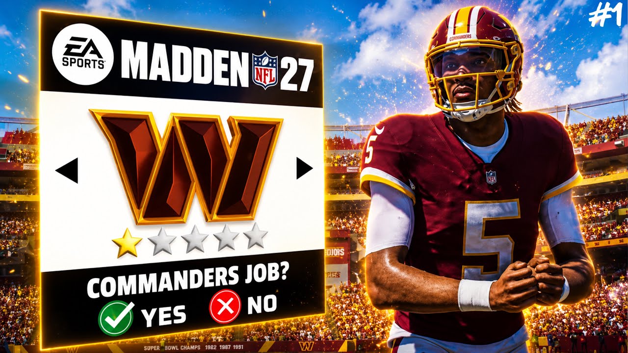 Madden 27 Commanders Franchise Begins!