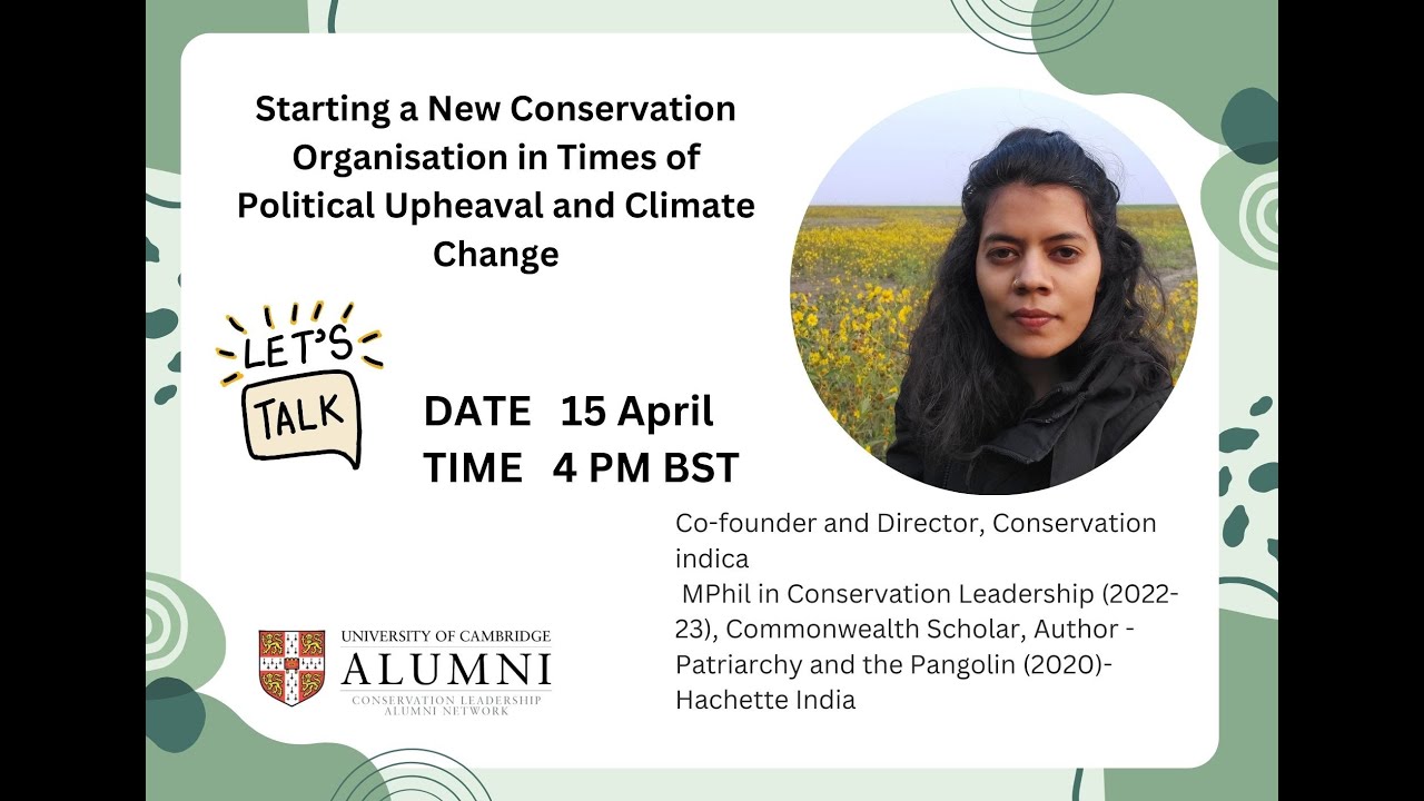 Starting a New Conservation Organisation in Times of Political Upheaval and Climate Change