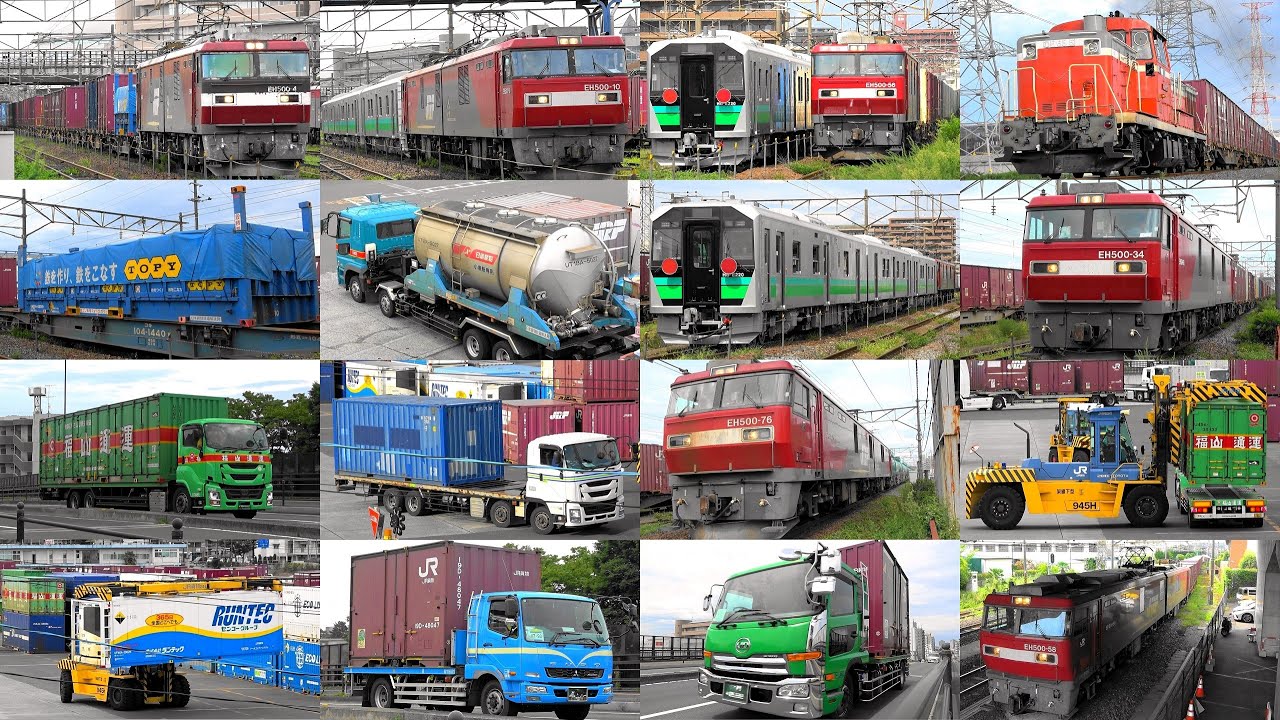 仙台貨物ターミナルのジョイント音‼ 2025,8,29 貨物列車いろいろいっぱい33本 仙台貨物ターミナルに響く大迫力モーター音とジョイン音‼汽笛‼ 宮城野を力走する貨物列車たち トラックと甲種も登場