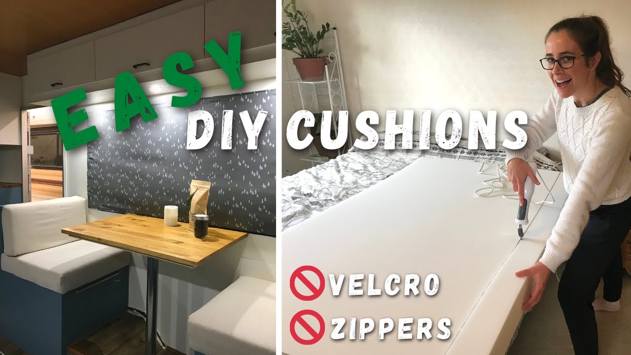 DIY SEWING CUSHIONS FOR OUR VINTAGE TOYOTA DOLPHIN CAMPER VAN