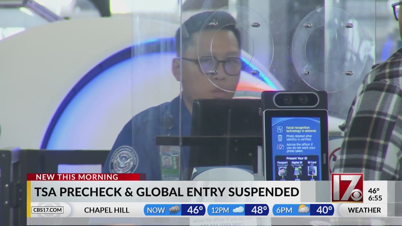 TSA PreCheck and Global Entry suspended amid shutdown: DHS