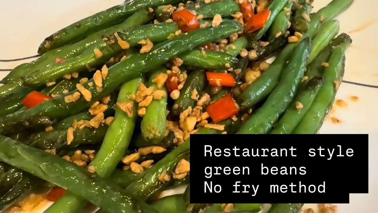 Restaurant garlic green beans but Better. Real food. Real cooking. No edits. @WokwithVu 