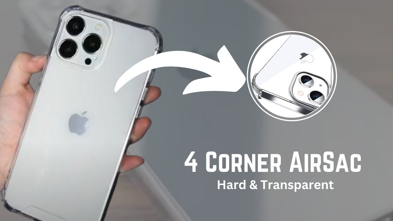 Transparent Hard Cover 4 Corner AirSac Acrylic Clear Phone Case for Samsung, iPhone