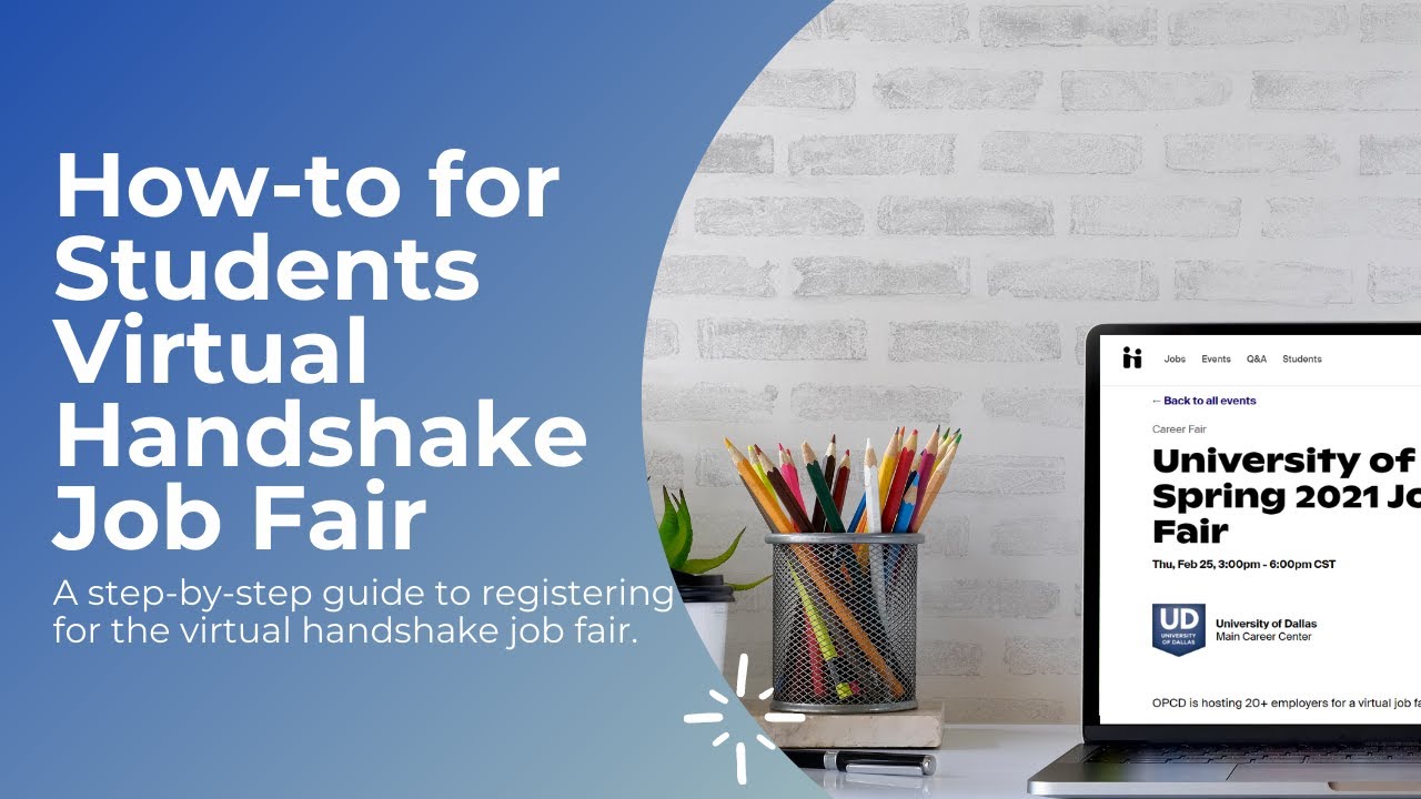 How-to for Students Virtual Handshake Job Fair