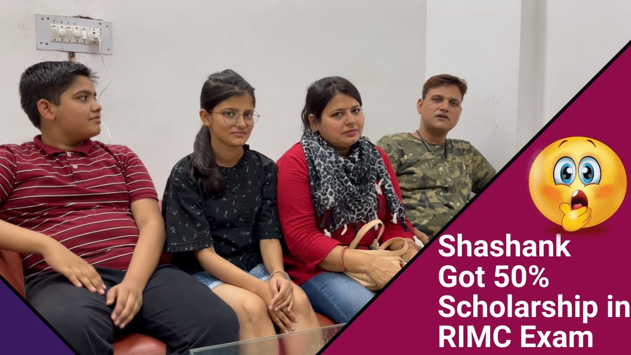 RIMC Coaching : Shashank Got 50% Scholarship in RIMC Exam