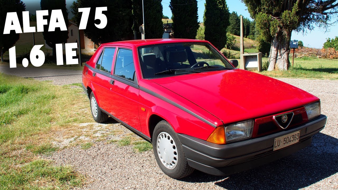 ALFA 75 1.6 IE- GIRO SU PER LE COLLINE!