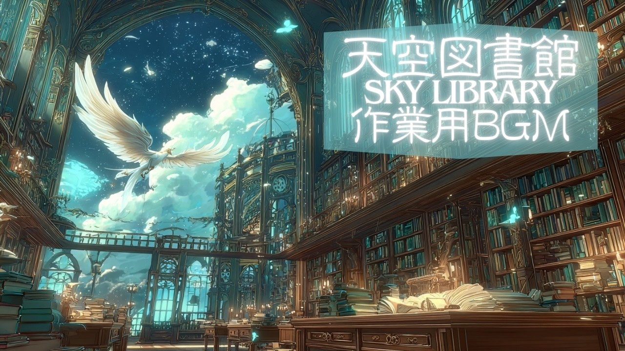 ケルト音楽｜天空図書館｜空に浮かぶ静かな作業時間
