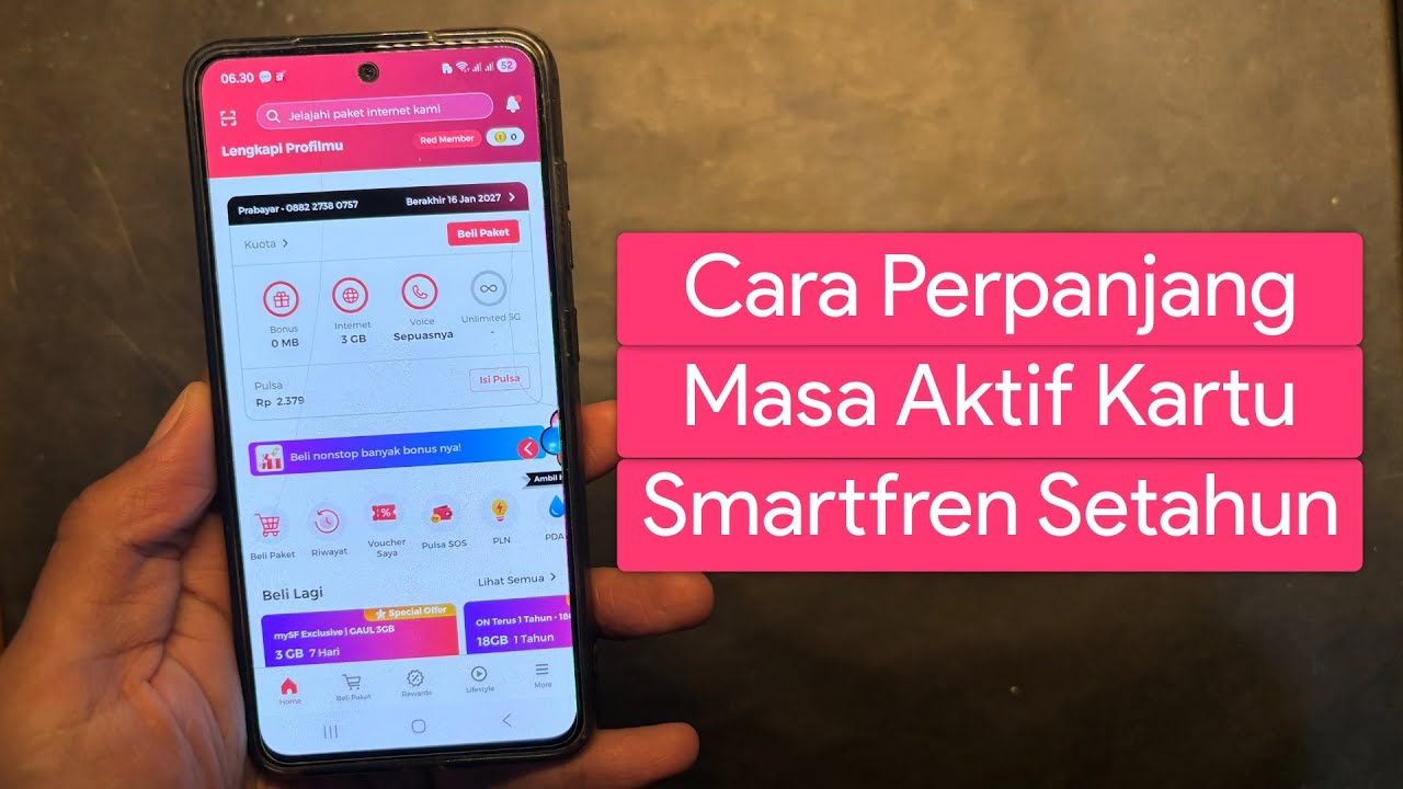 Cara Perpanjang Masa Aktif Kartu Smartfren Selama Setahun