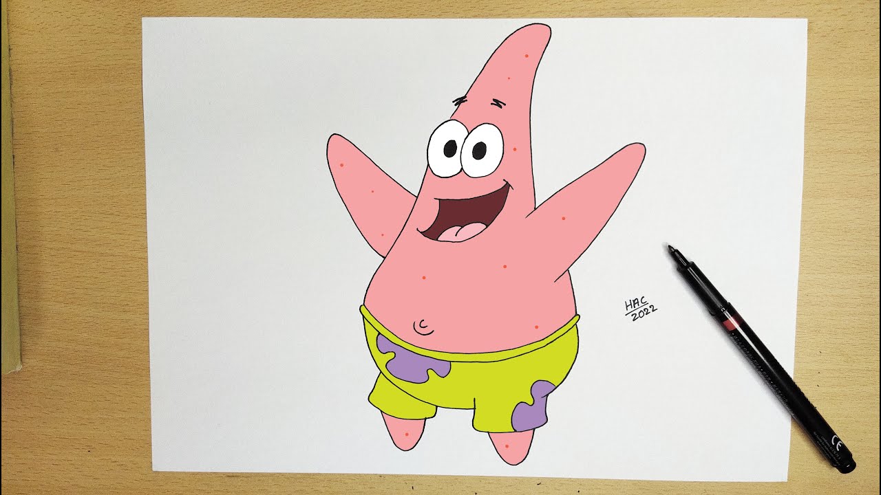 How to draw Patrick Star || Easy drawing || SpongeBob SquarePants