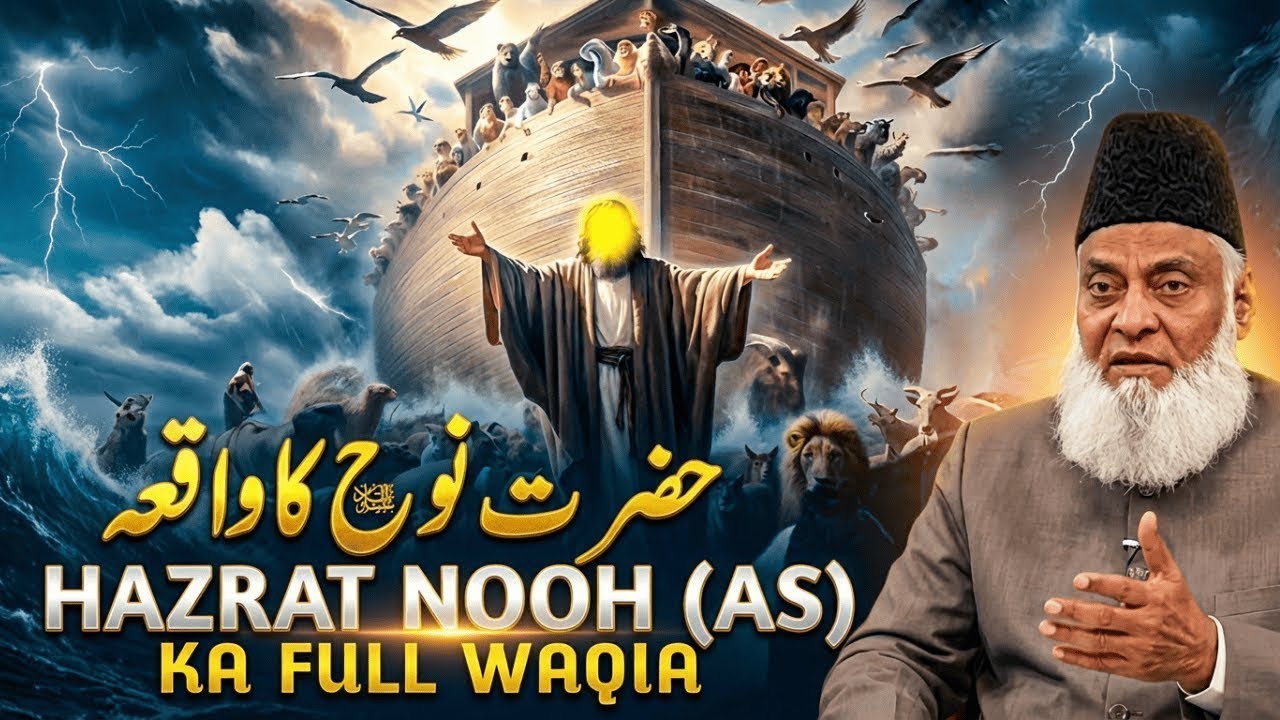 Hazrat Nooh (AS) Ka Full Waqia | Toofan Aur Kashti Ka Manzar | Dr Israr Ahmed