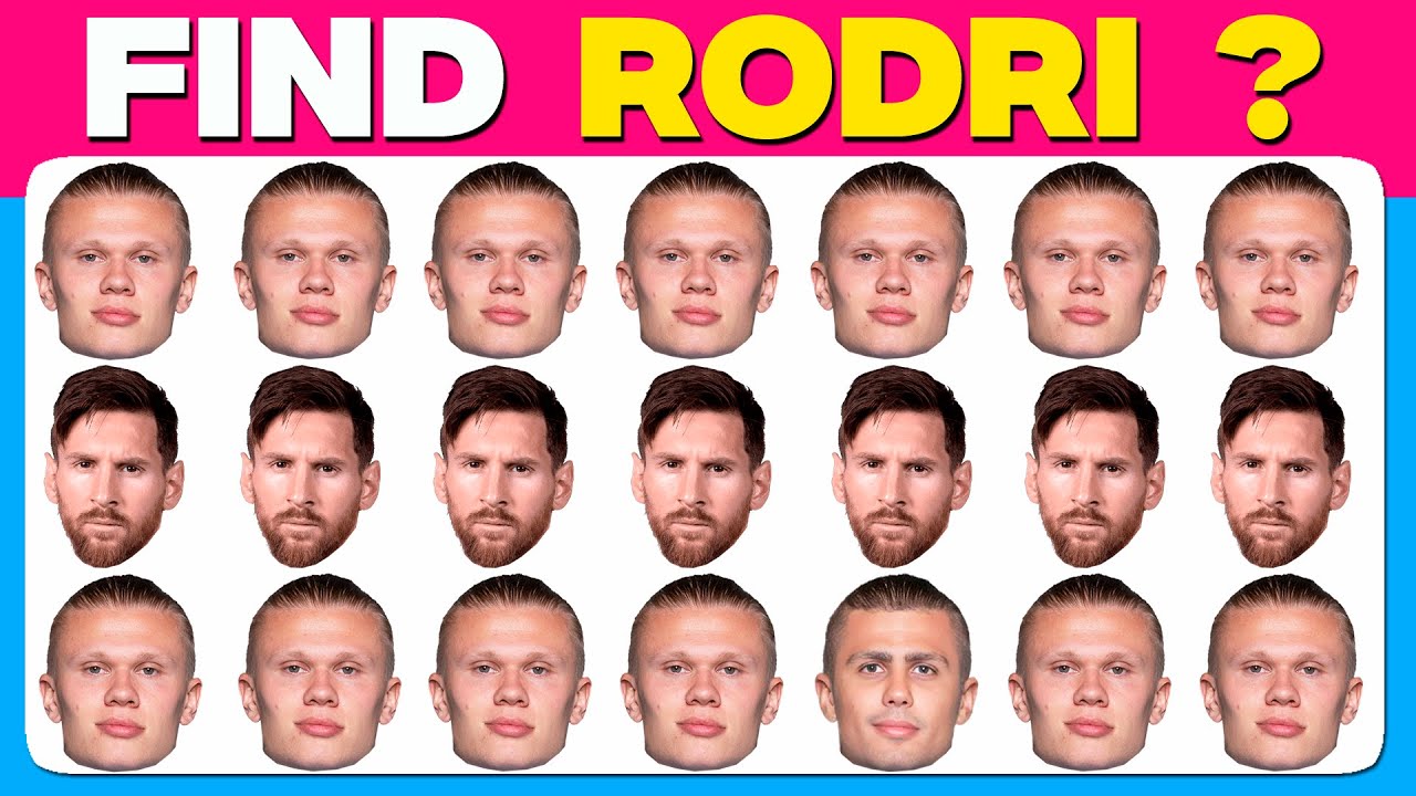 IMPROVE YOUR IQ : FIND RODRI ?? | QUIZ WITH FACTS | EASY, MEDIUM, HARD