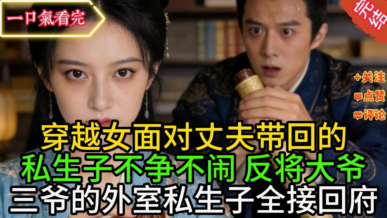 【全文】穿越女面对丈夫带回的私生子不争不闹，反将大爷三爷的外室私生子全接回府。侯府混乱，众人等着看笑话，她却淡定宣布：侯府不养闲人，想留下就干活。