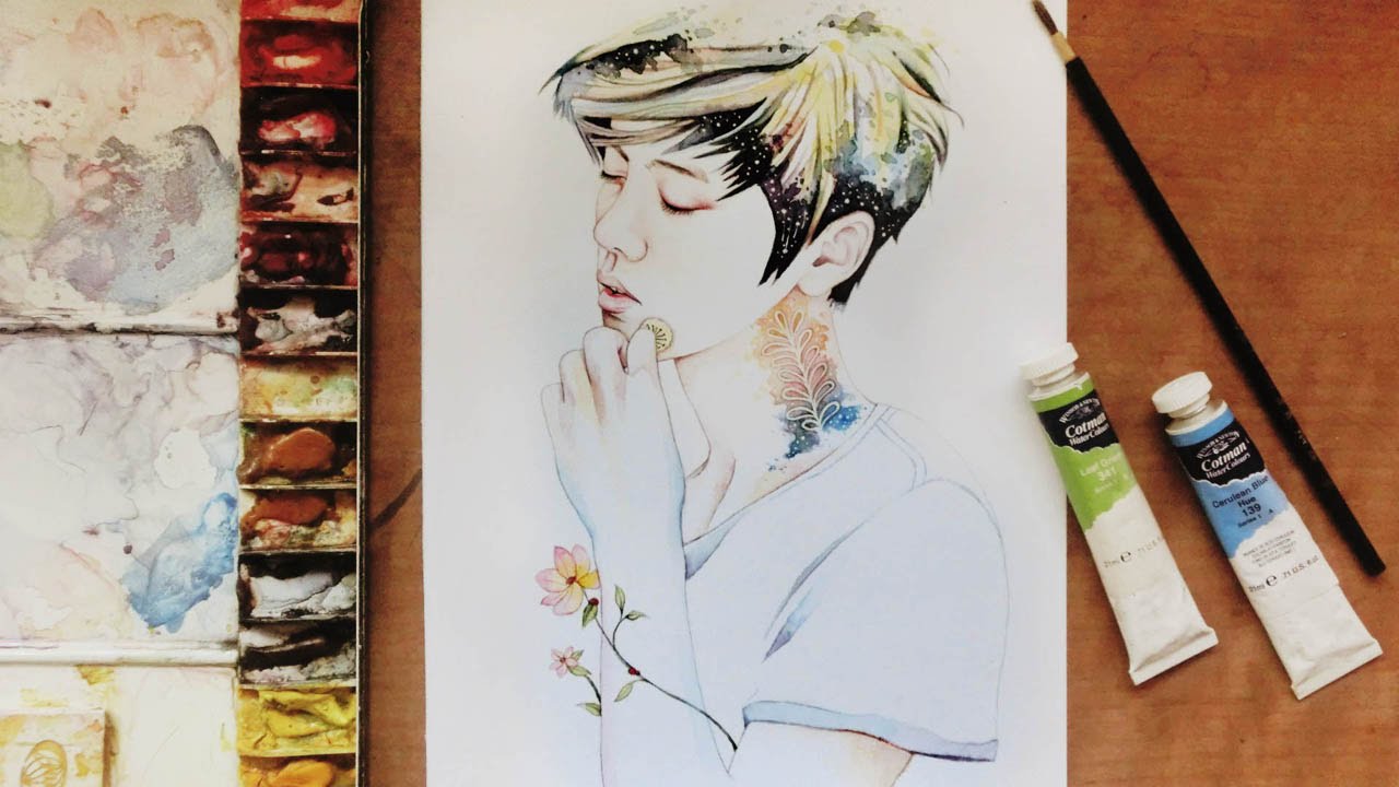鹿晗（루한）Portrait  • Tianmimi 甜蜜蜜 •（Luhan fanart）【eteru】