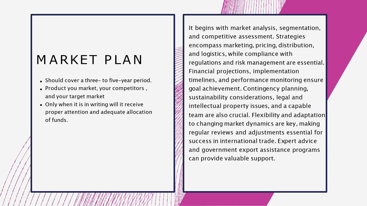 Export market research and entry strategies
