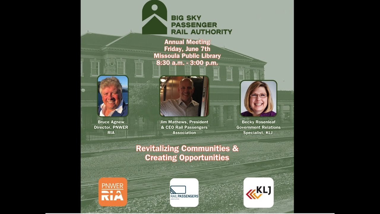 Big Sky Passenger Rail Authority  2024 Directors Conference:  Session 1