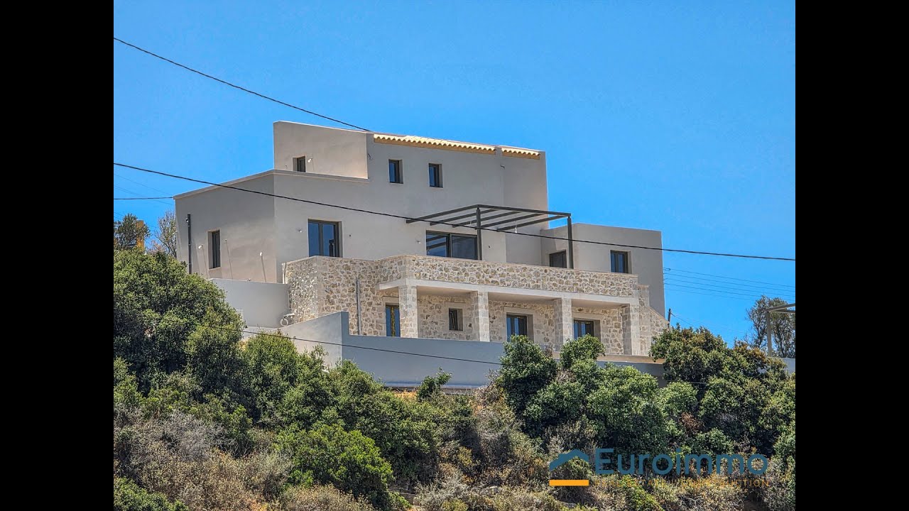 Rethymno Crete newly built 5-bedroom Villa for sale with panoremic sea views
