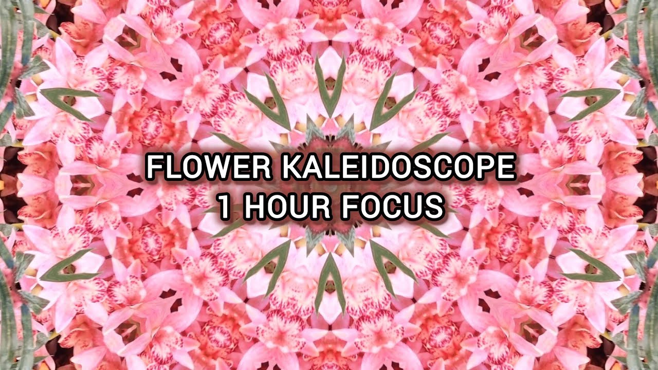 1 Hour Flower Kaleidoscope Background for Deep Focus & Relaxation